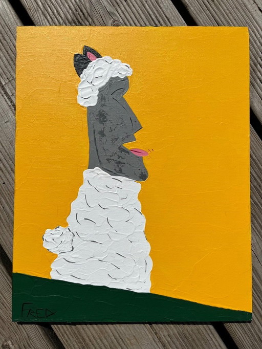 Acrylic on canvas board.  Format 24x30cm.