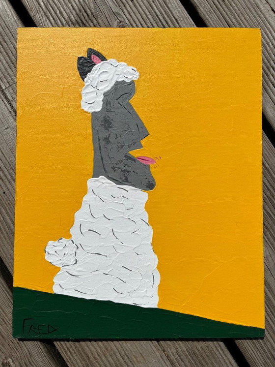 Image 1 of Acrylic on canvas board.  Format 24x30cm.