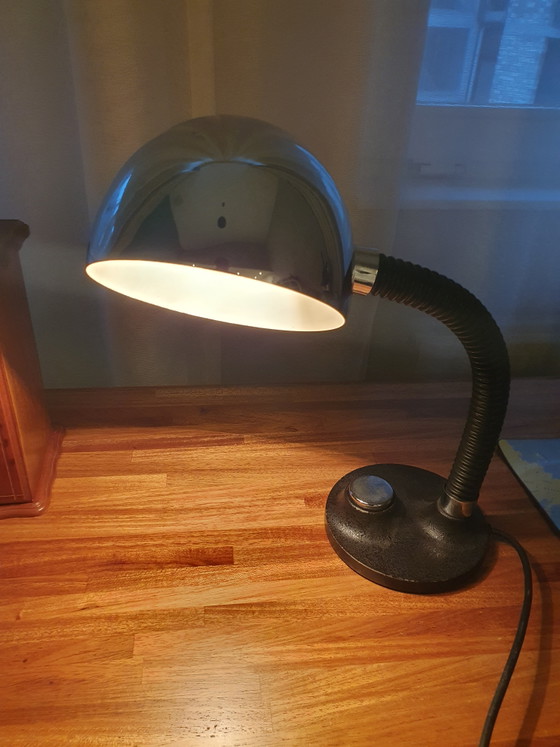 Lampada da scrivania Vintage Space Age Heinz F. W. Stahl Modello 7403 Per Hillebrand Leuchten Anni '70 (photo 2 of 9)