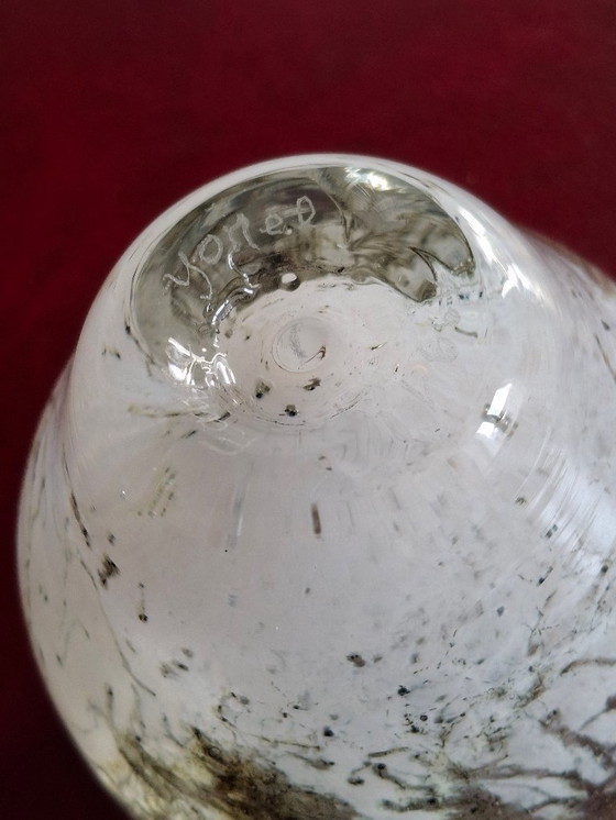 Image 1 of Yonel Faure blown glass soliflore vase, signed