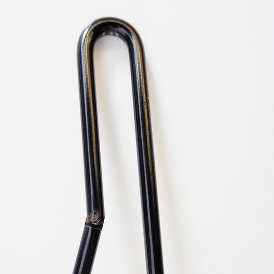 Image 1 of Minimalist Black Metal fire ensemble "Mace-Line" by Ann Maes - 1970s