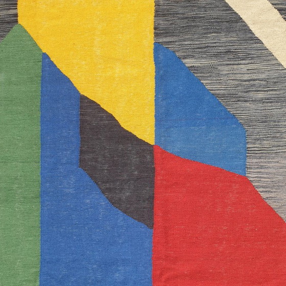 Tappeto Arazzo Sonia Delaunay Olympie 1970 | Lana Tessuta a Mano | 176×247 Cm – Tappeti, Wool (photo 6 of 13)