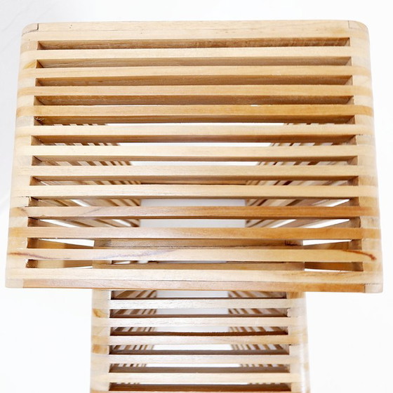 Image 1 of Pareja de jardineras nido de madera con listones