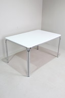 Tavolo da pranzo di design vintage, bianco, TECTA anni '70