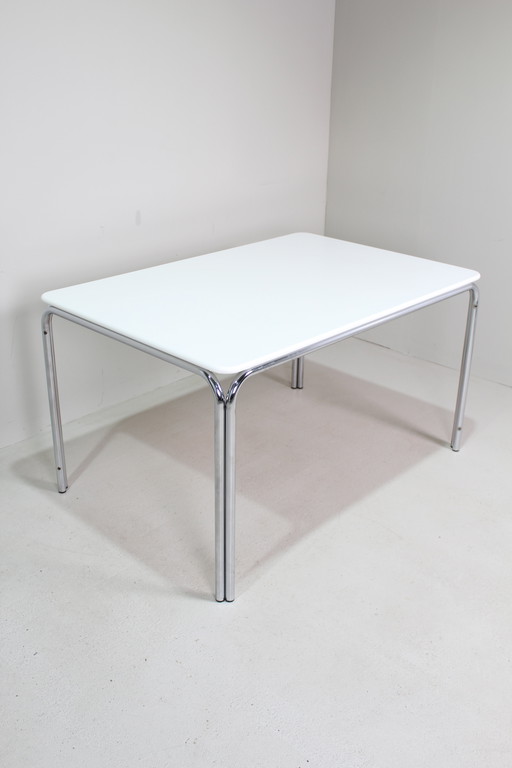 Vintage Design Dining Table, White, TECTA 1970s