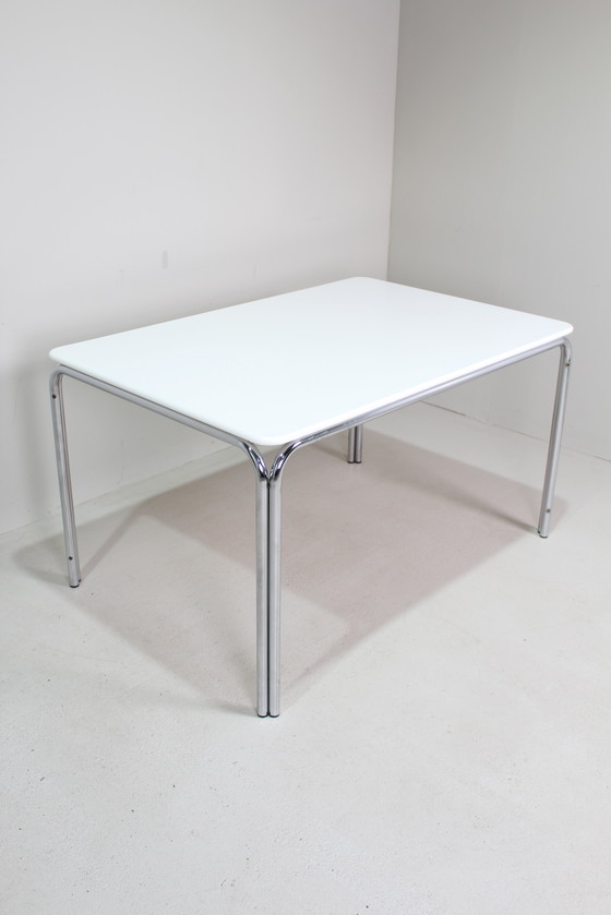 Image 1 of Vintage Design Eettafel, Wit, TECTA Jaren '70