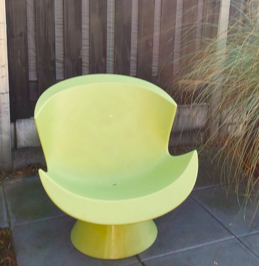 Karim Rashid Kite lounge chair voor Label 2004 limegroen
