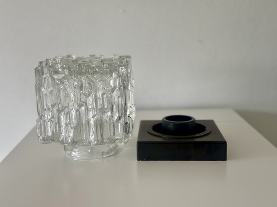 Image 1 of Vintage jaren 70 ice cube plafondlamp by Helena Tynell
