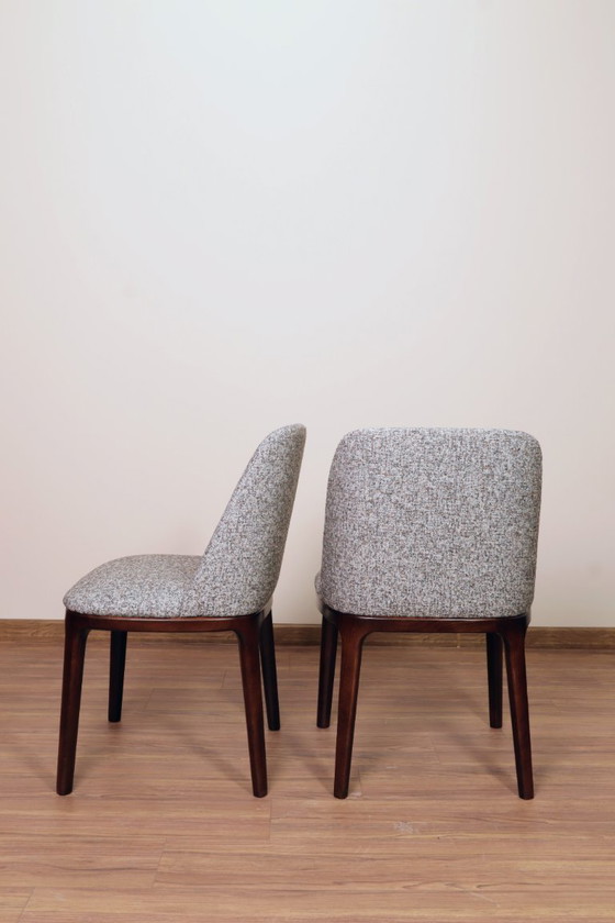 Image 1 of Moderne Esszimmerstühle, 6er-Set gepolsterte Stühle