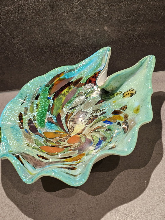 Image 1 of Ciotola vintage di Murano in vetro artistico soffiato a bocca con murrine policrome. Italia anni '60.