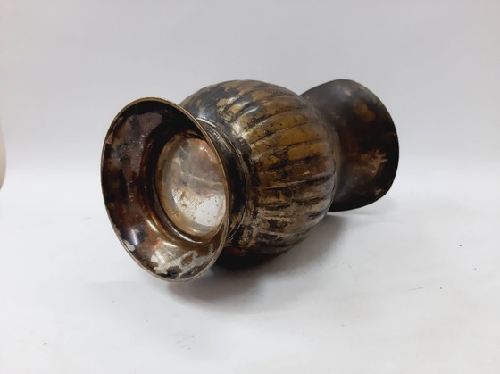 Image 1 of Brocca per vino in bronzo antico, urna, brocca, patina 23 cm