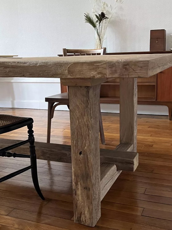 Image 1 of Kingstone Farmhouse Table in solid oak - 250 x 100 cm