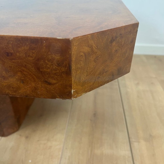 Image 1 of Art Deco coffee/bar table in burr wood – 1930s/1940s