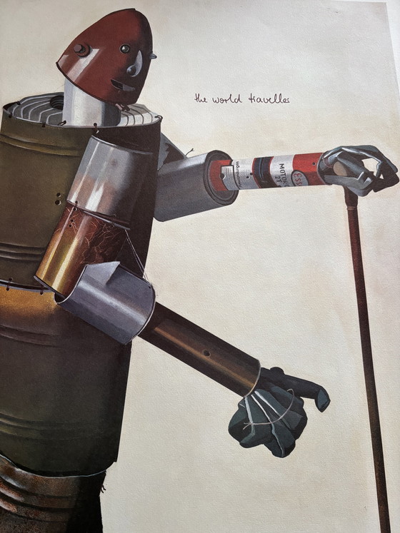 Image 1 of Lithografie „Der Weltreisende“ von Karl Heidelbach, 1987