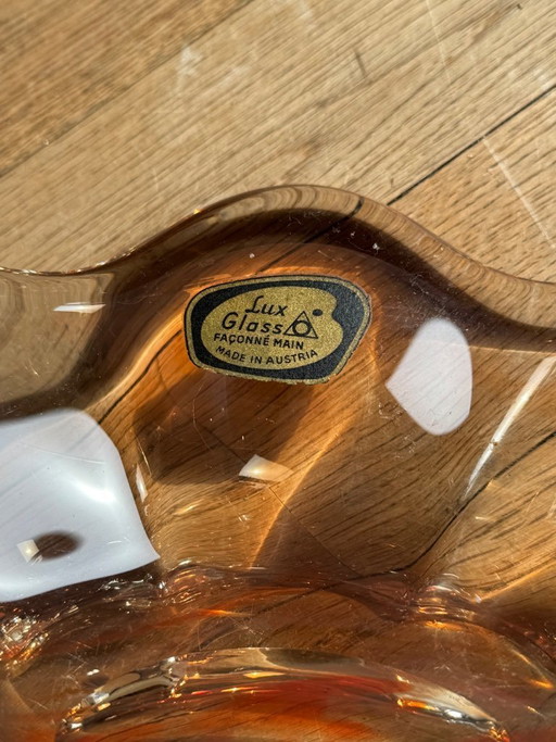 Vintage Lux Glass Austria Centerpiece / Bowl – 1960s