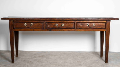 Eiken dresser mid-century