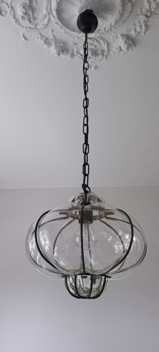Lampada a sospensione veneziana d'epoca