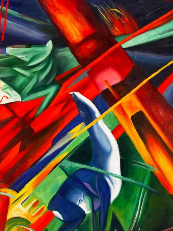 Image 1 of Tierschicksale (1913) - Franz Marc - hand-painted oil on canvas (rolled)