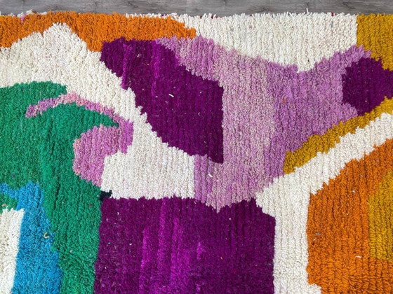 Image 1 of Mehrfarbige Berber-Tapis aus Leinen, 300 x 200 cm