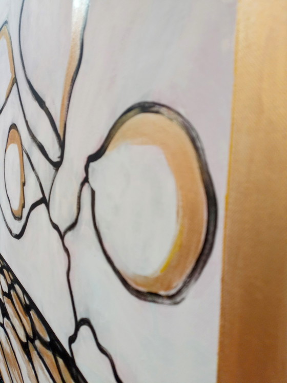 Image 1 of T. van Steenbergen "GOLD" 100 x 100 cm