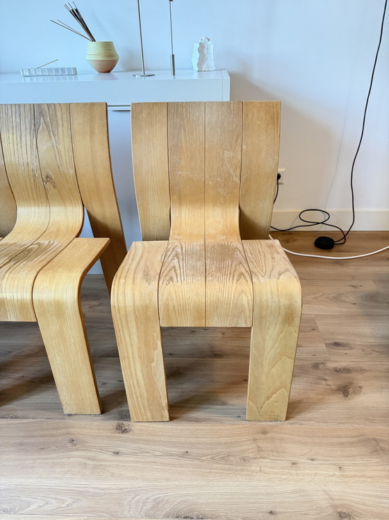 Image 1 of Gijs Bakker Strip Table et Chaises