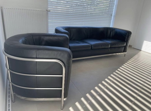 Zanotta Onda Black Leather