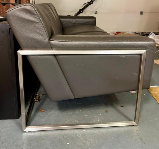 For sale: Leolux Adartne sofas (leather) - Gray