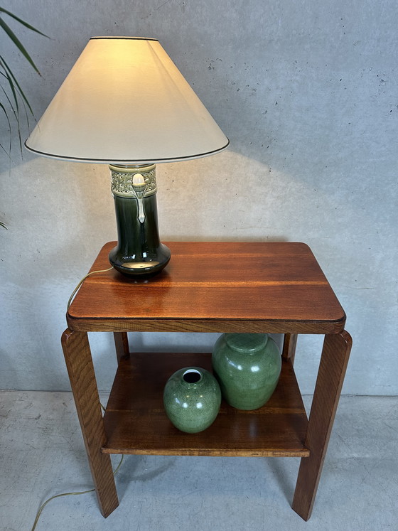 Image 1 of Art Deco side table - oak