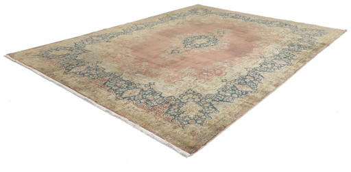 Tappeto orientale originale annodato a mano, vintage, Art Modern, 395 x 290 cm, condizioni eccellenti