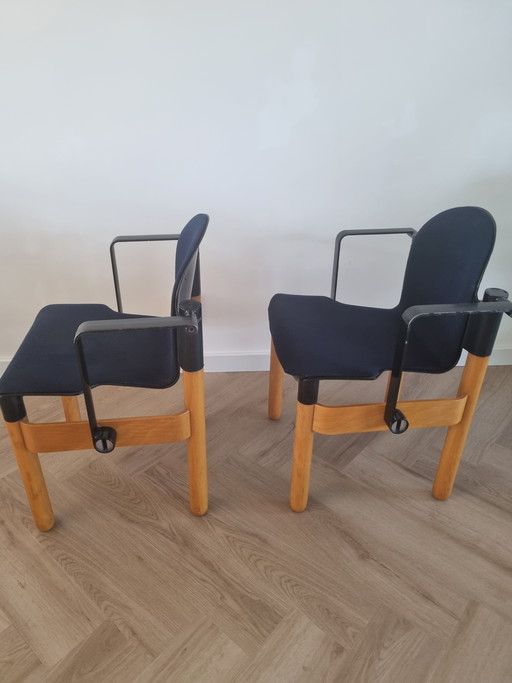 2 Vintage-Stühle von Thonet Flex, entworfen von Gerd Lange, aus den 70er/80er Jahren
