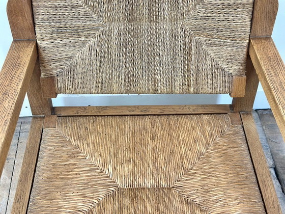 Image 1 of Brutalist oak armchair, 1950s