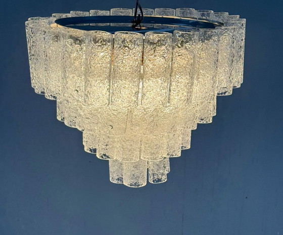 Image 1 of Mid - Century ceiling lamp/chandelier by Doria Leuchten, Germany, 1970s
