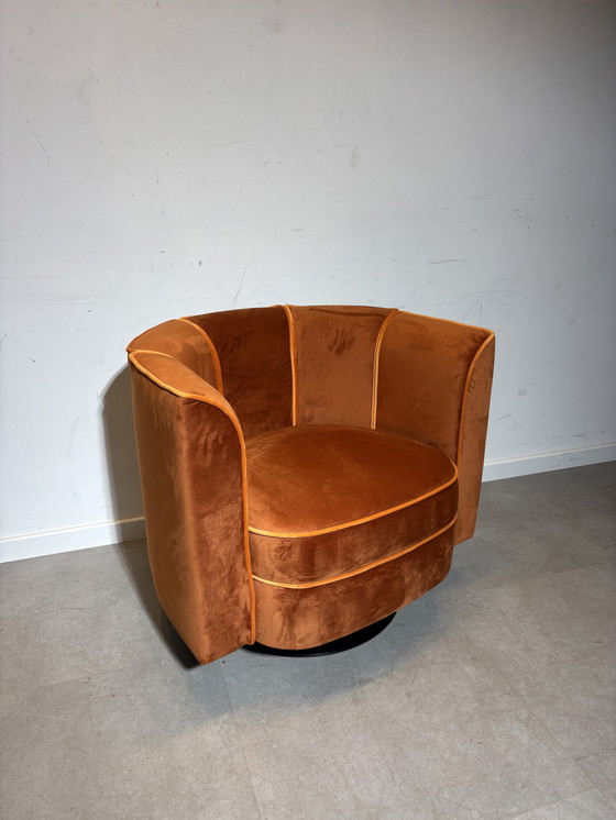 Image 1 of Dutchbone Bloem Bureaustoel Fluweel