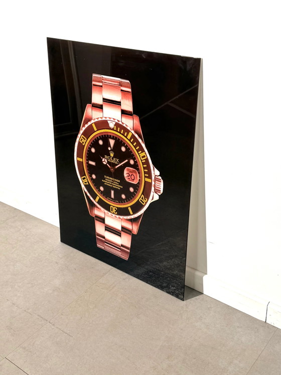 Arte Murale Decorativa in Vetro Rolex Submariner – Dipinti e disegni, Glass (photo 2 of 4)