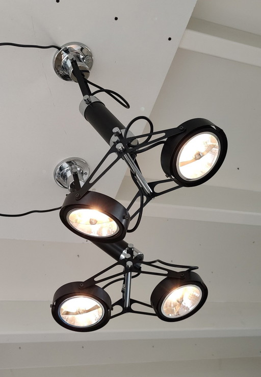 2 x Plafondlamp Met Dubbele Spot