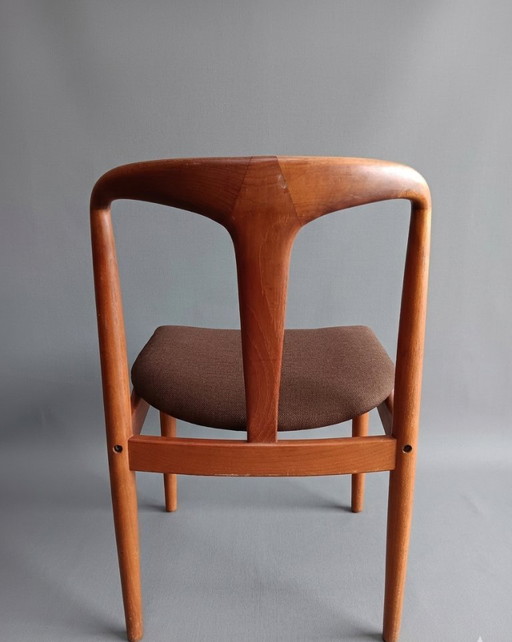 Juego de 4 sillas de comedor Johannes Andersen - Diseño danés en teca