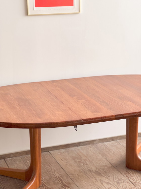 Image 1 of Large Mid Century Modern Danish Oval Dining Table in Teakwood