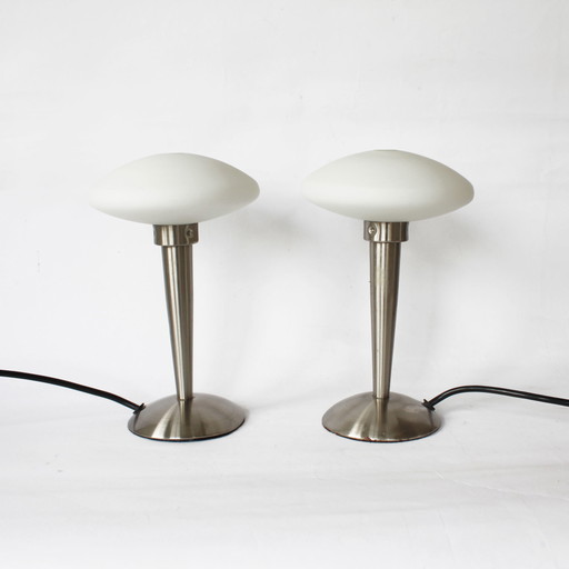 2x Lampes de table rétro