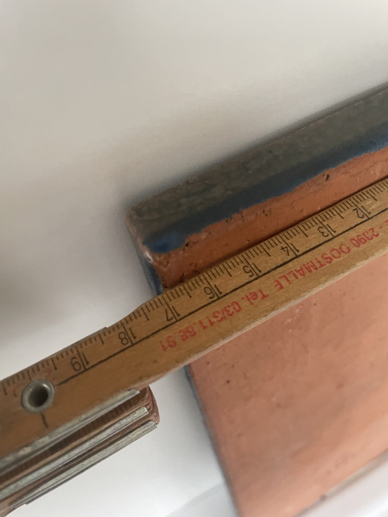 Image 1 of Vintage Wall Tile. Karlsruher Majolika. Fuchs 1960.