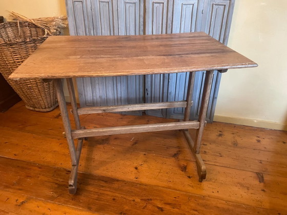 Image 1 of Bistro Table Garden Table Oak French