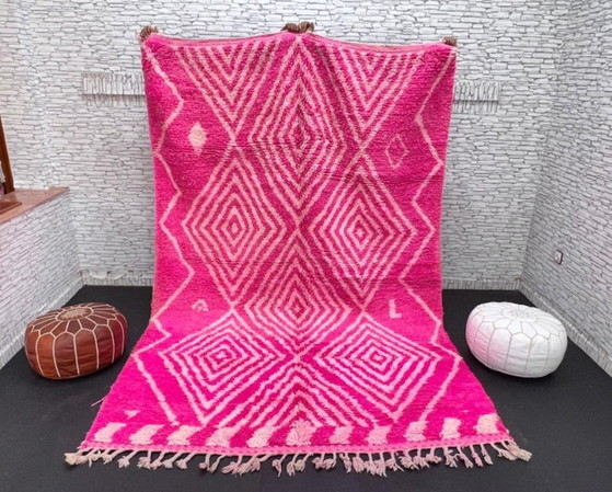 Tapis Rose Bérbere Fait Main Traditionnelle 250cmx150cm – Tappeti, Cotton (photo 9 of 9)