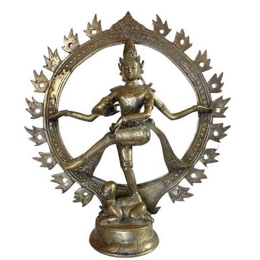 Rare Bronze Shiva Nataraja from Ladakh – Himalayan Style – 33.5 cm – 1.8 kg
