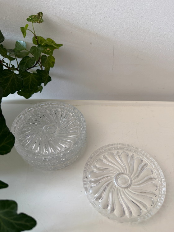 Set di 4 sottobicchieri in cristallo – Accessori da tavola, Vintage (photo 6 of 6)