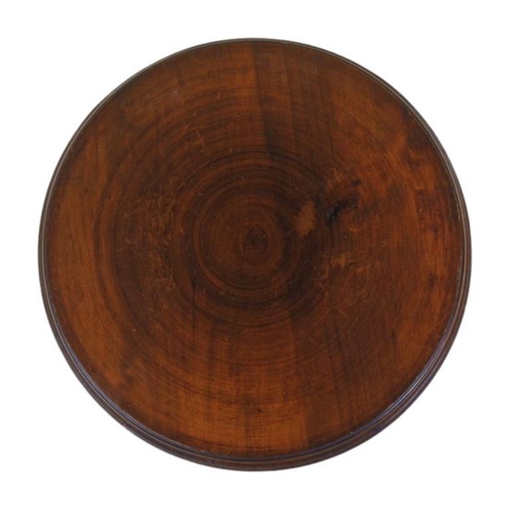 Image 1 of Antique English Mahogany Wooden plant Stand