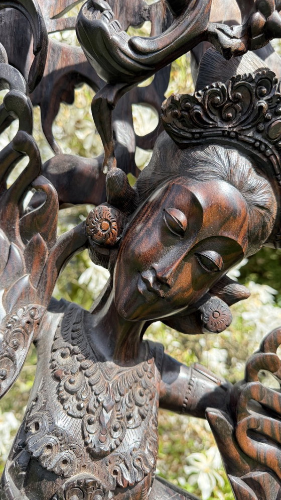 Image 1 of Monumental Balinese Coromandel Statue – 137 cm – Pita Maha Style