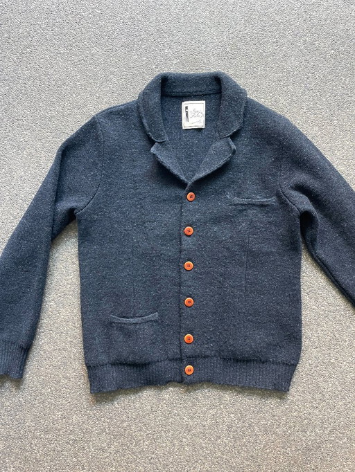 Max Rohr – Cárdigan icónico «Hecho en Italia» – 100 % lana virgen