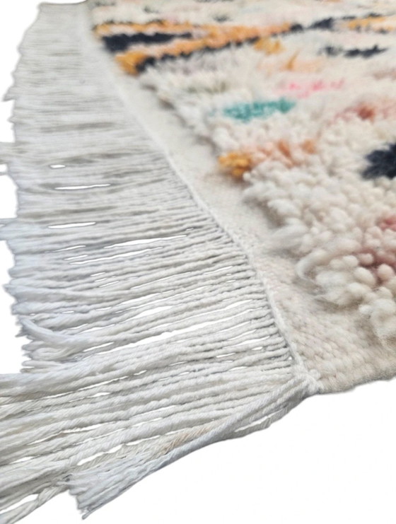 Image 1 of Handgeknoopt oosters wol Berber tapijt Modern Azilal 150x263cm