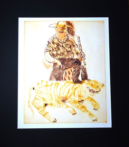 Robert Terwindt "Hunter" Eau-forte