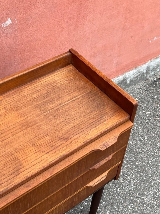 Image 1 of Cassettiera/comodino vintage danese in teak, anni '60