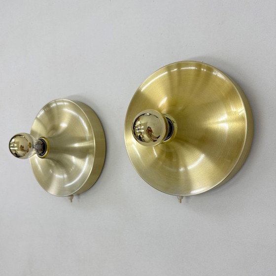 Image 1 of Lampada a disco honsel space age di design di metà secolo, anni '70, attribuita a Charlotte Perriand per les arcs